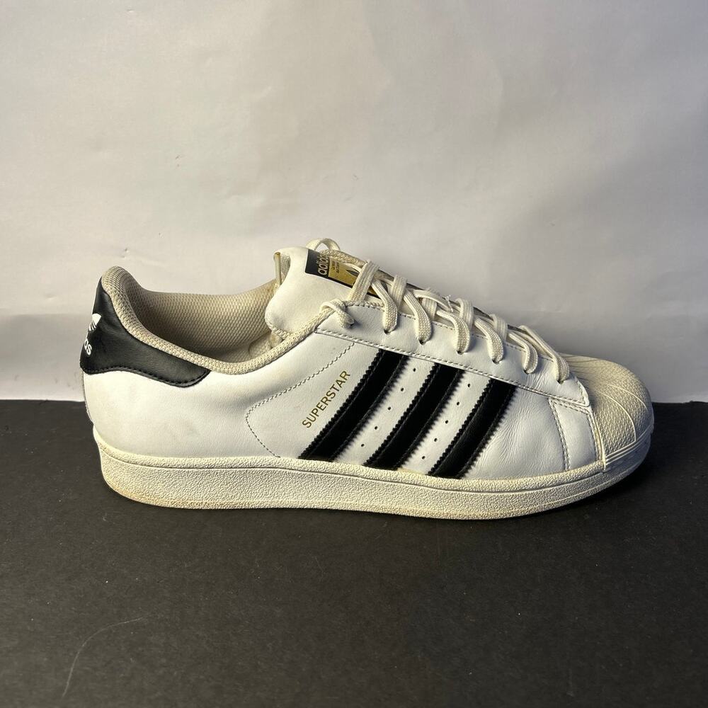 Mens Adidas Superstar 'White Black' Size: 11